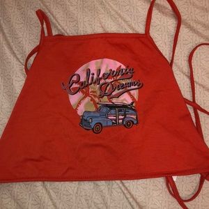 Orange tank top from shein